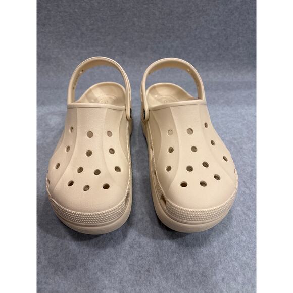 Crocs Baya Women's Size 10 Cream Lightweight Waterproof Slides Sandals Clogs - Picture 3 of 9